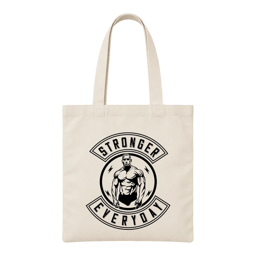 Tote bag — Fitness · Club athlétique — Devant — Naturel